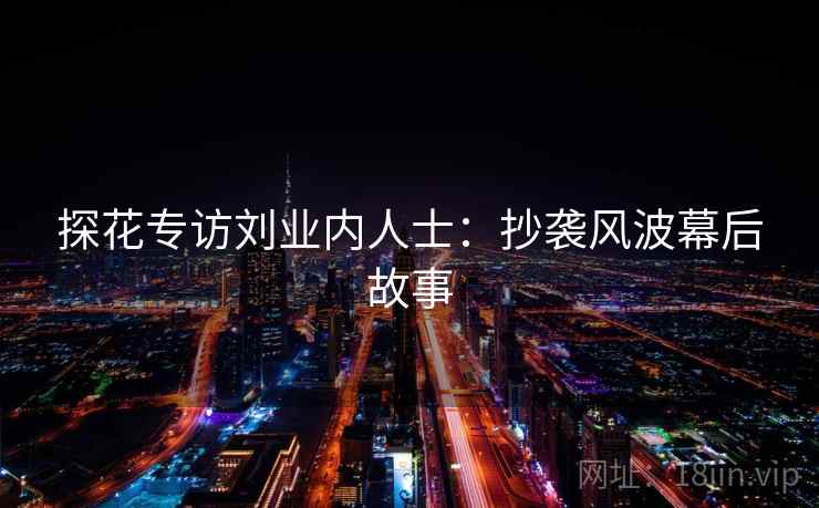 探花专访刘业内人士：抄袭风波幕后故事