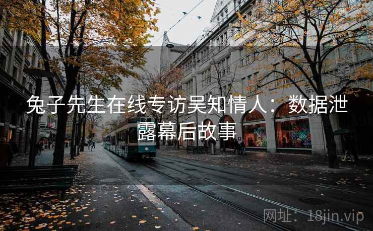 兔子先生在线专访吴知情人：数据泄露幕后故事